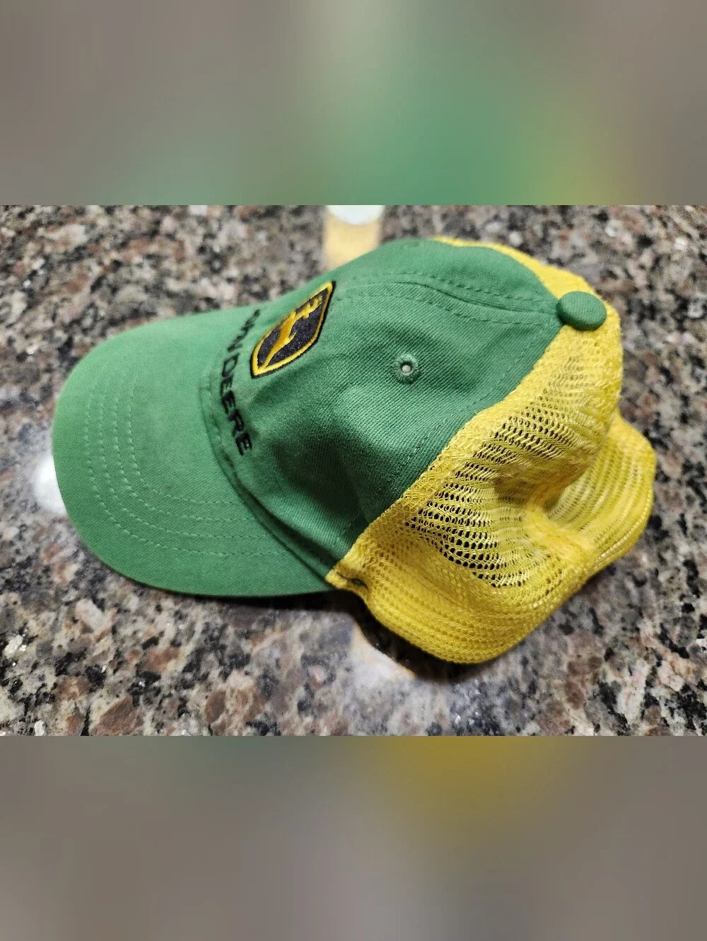 Classic Green and Yellow Youth John Deere Hat